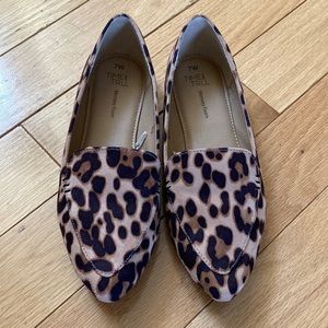 Unworn Time & Tru Wide Width Leopard Print Loafers